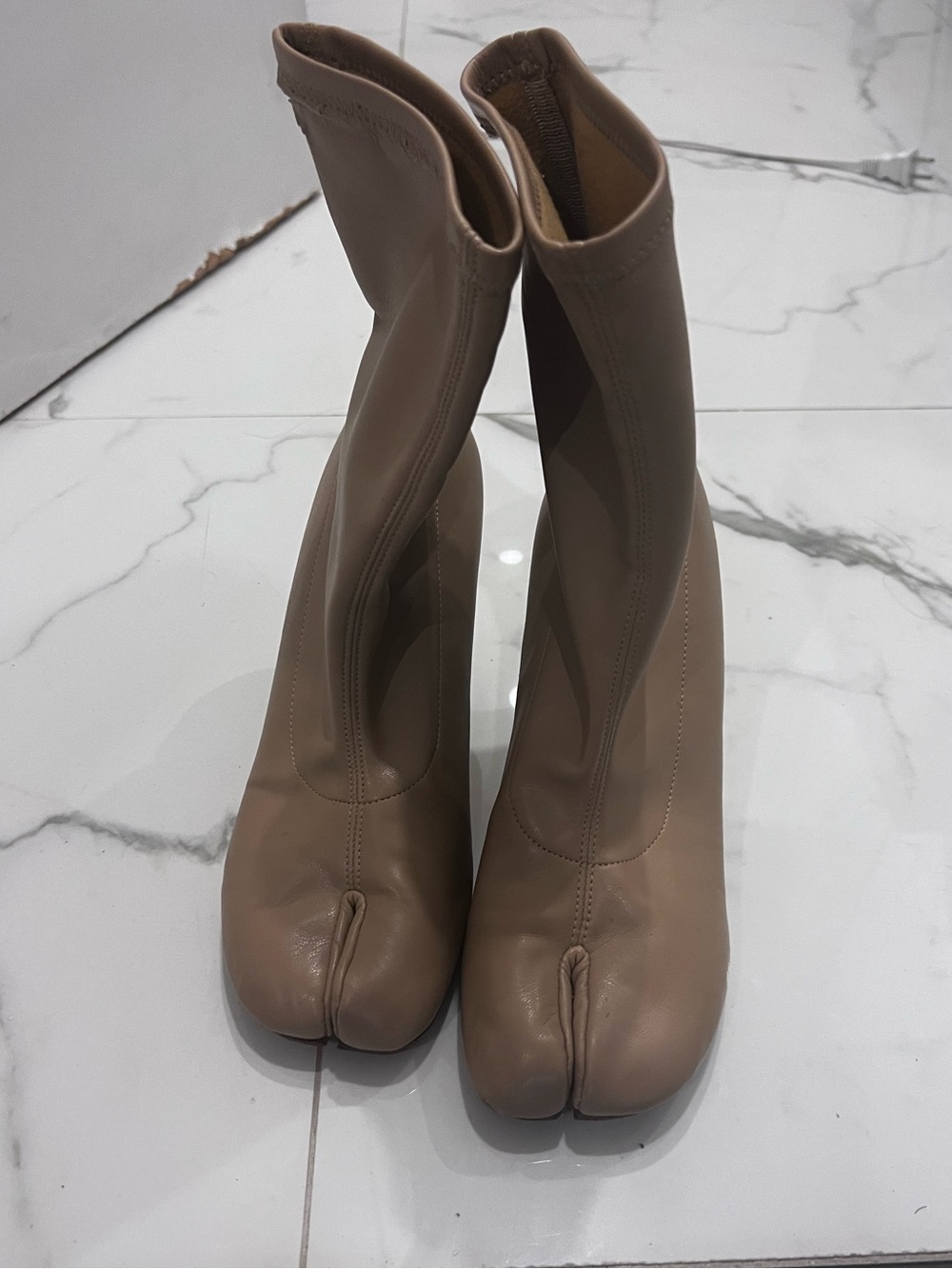 Maison Margiela Tabi heeled boots.